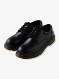 Black Genuine Leather Work Shoes