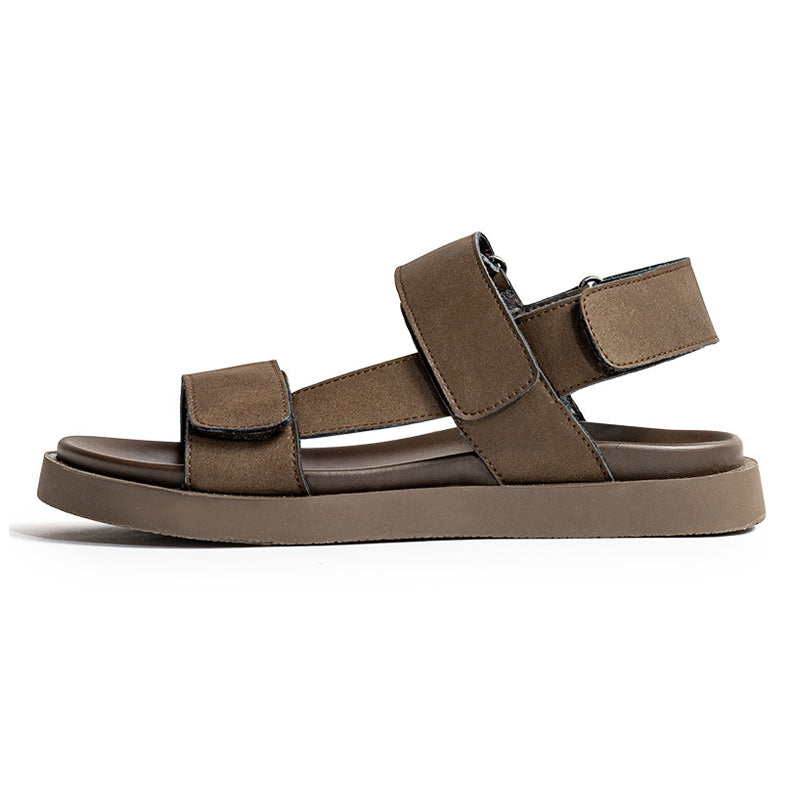 Cow Leather Velcro Sandals