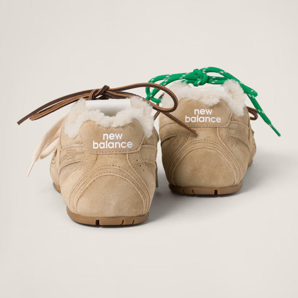 530 SL Runner – Bleached Leather & Shearling Edition (Écru)