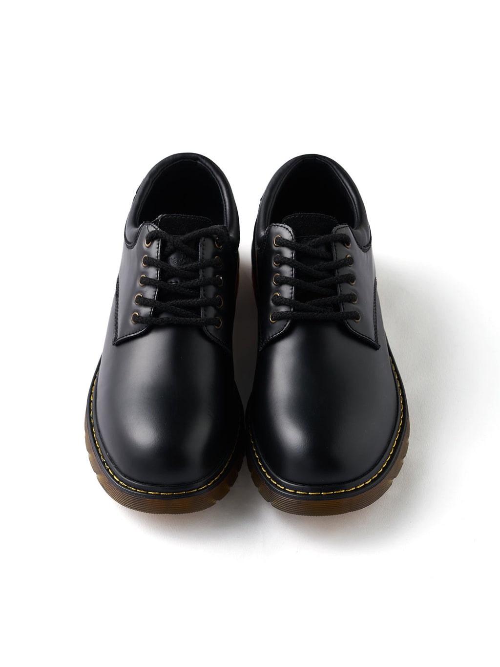 Black Genuine Leather Work Shoes