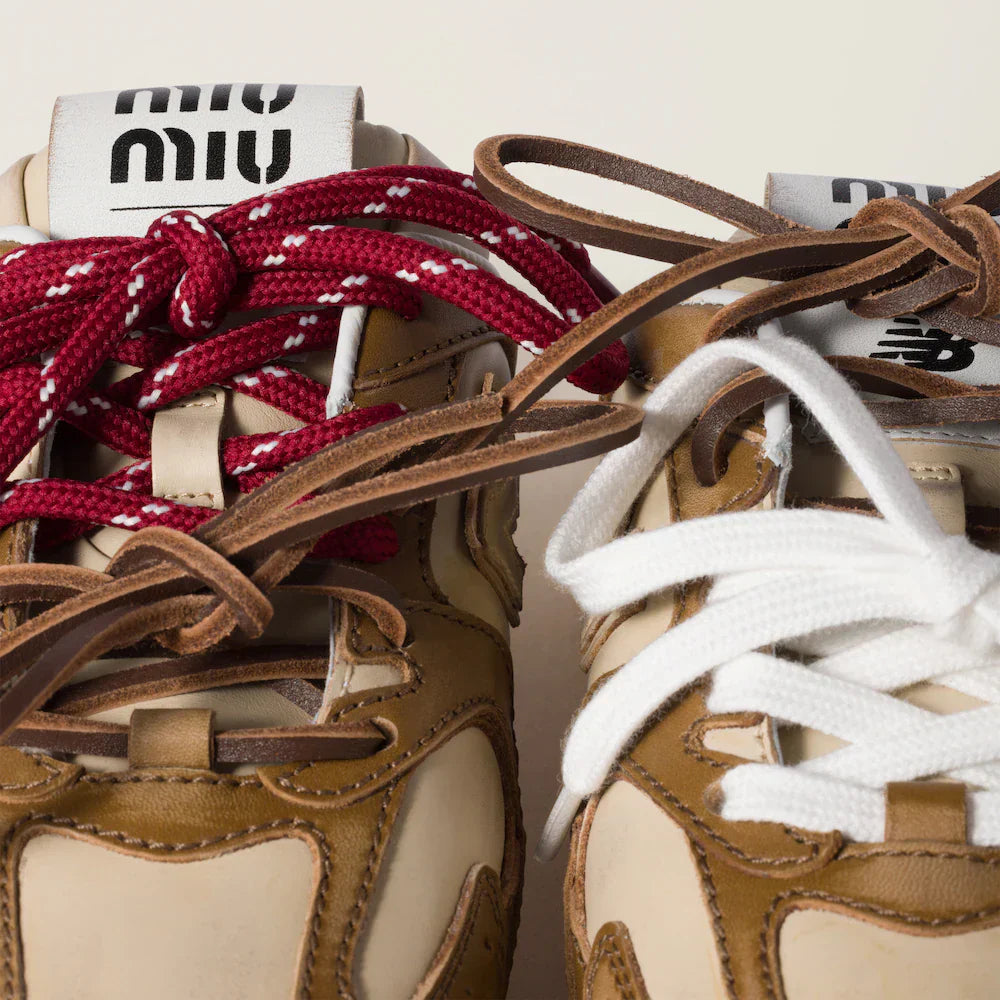 530 SL Mules – Bleached Leather & Gum Sole Cinnamon Travertine Gray Edition