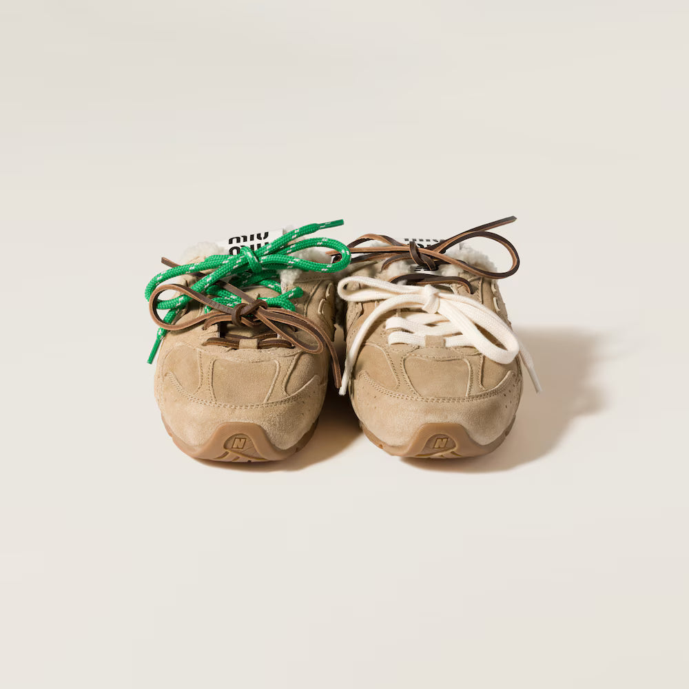 530 SL Mules – Bleached Leather & Shearling Edition (Écru)