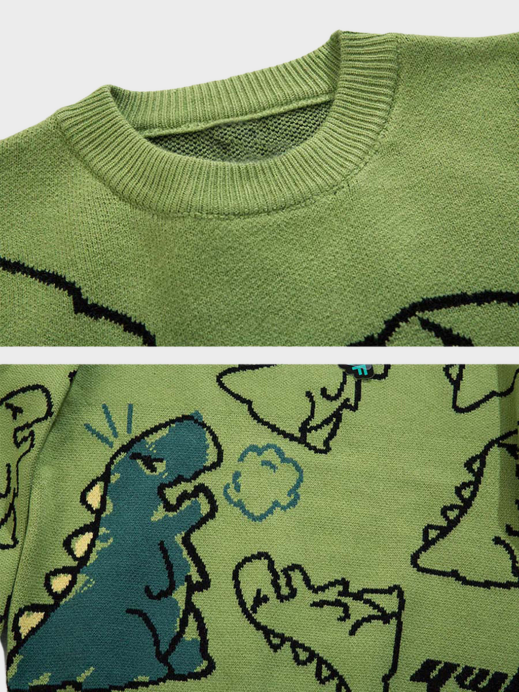 Dino Clash Knit Sweater