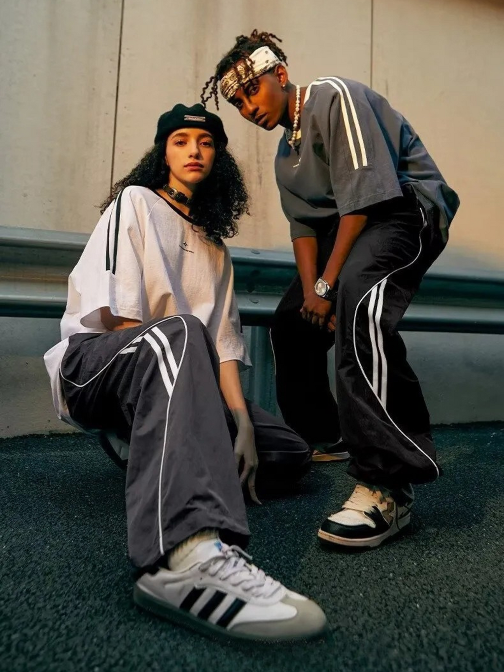 Amalfi® Striped Tech Joggers