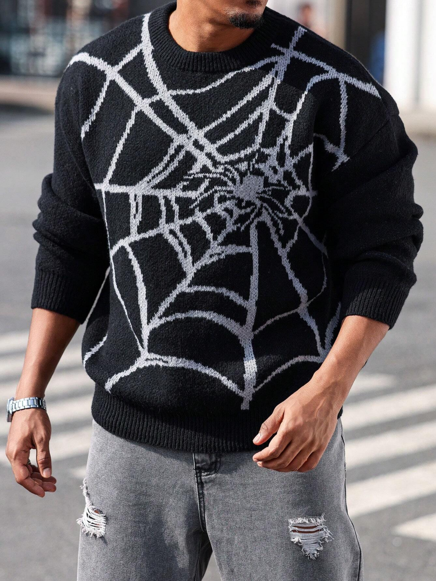 Webbed Vision Knit Sweater
