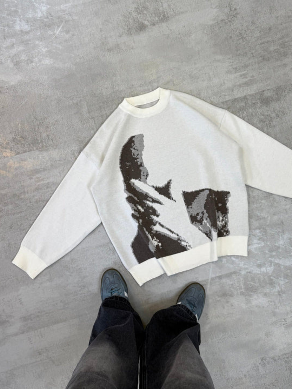Hidden Visage Knit Sweater