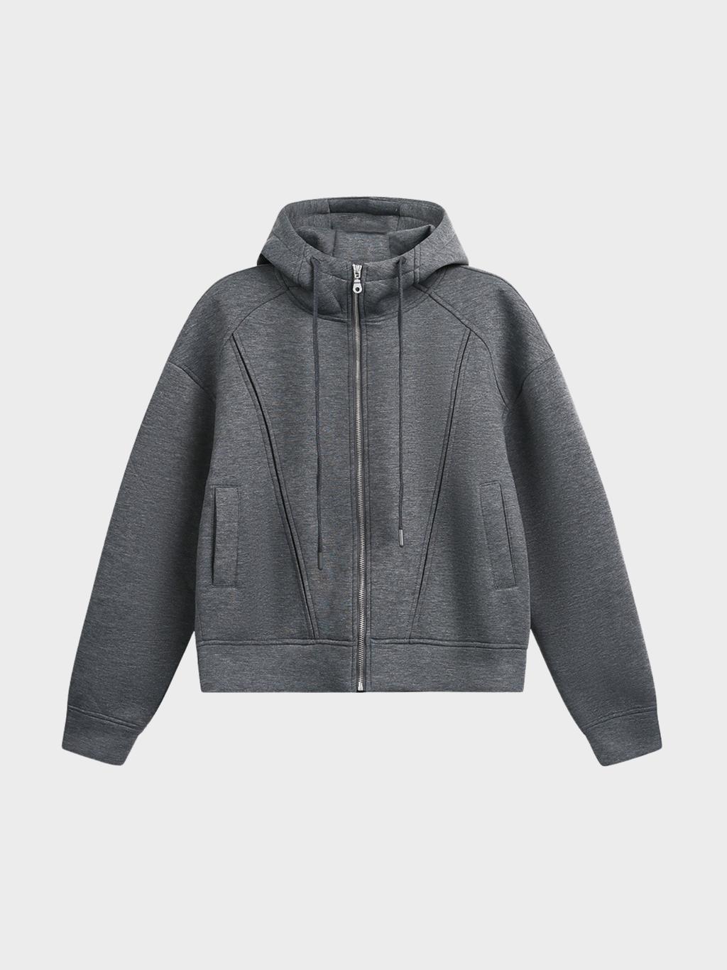 Deconstructed Contour Zip Hoodie
