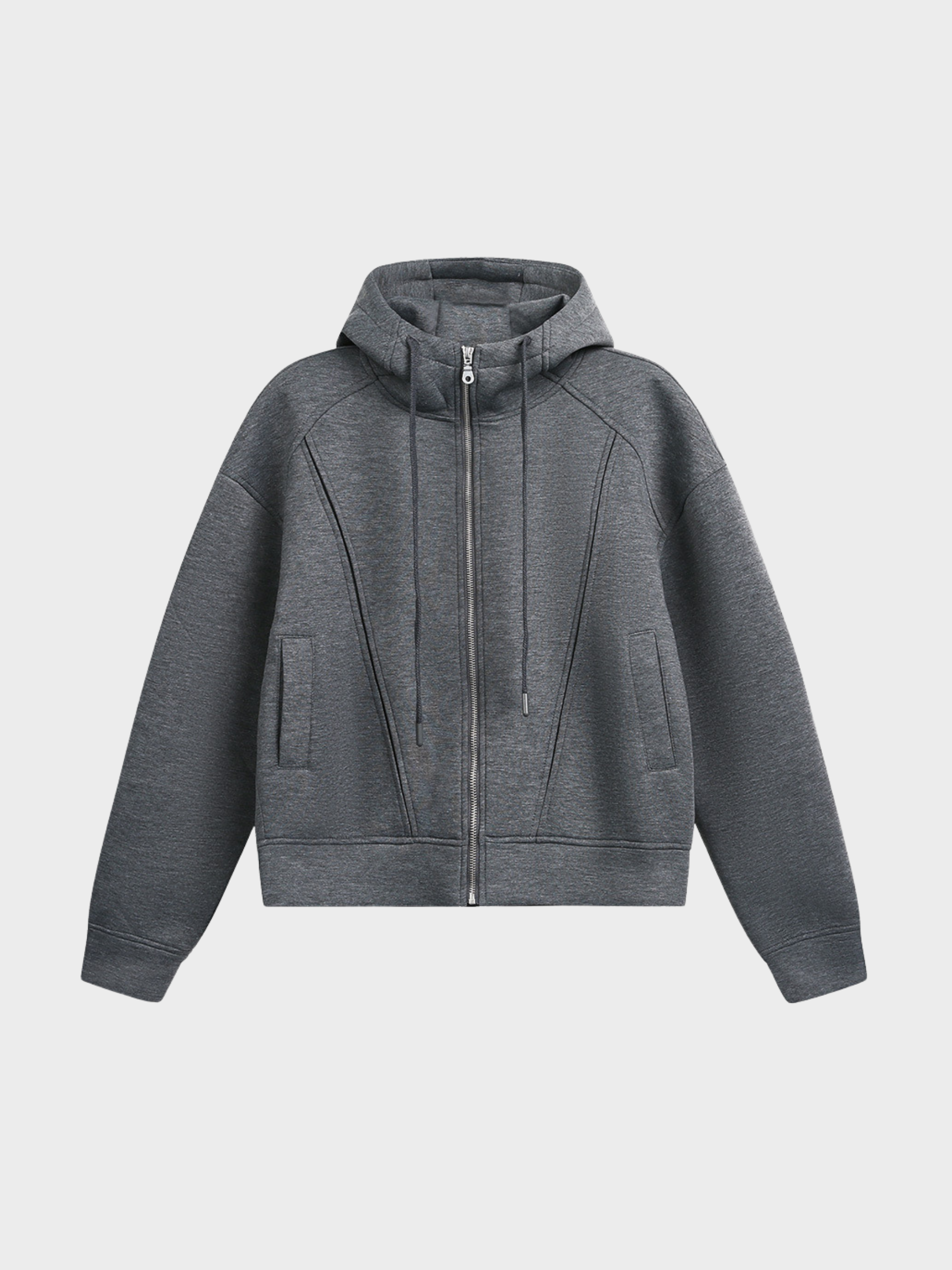 Deconstructed Contour Zip Hoodie