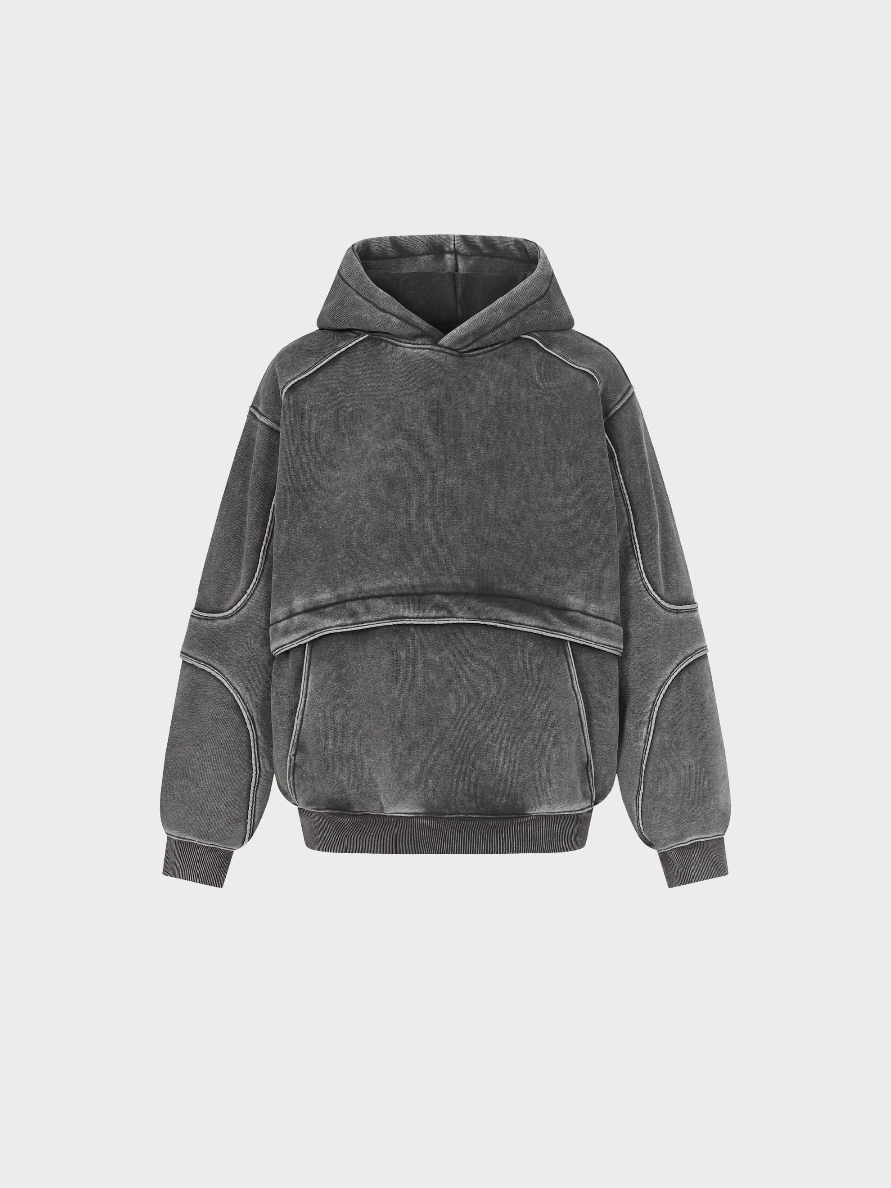 Eclipse Washed Deconstructed Hoodie