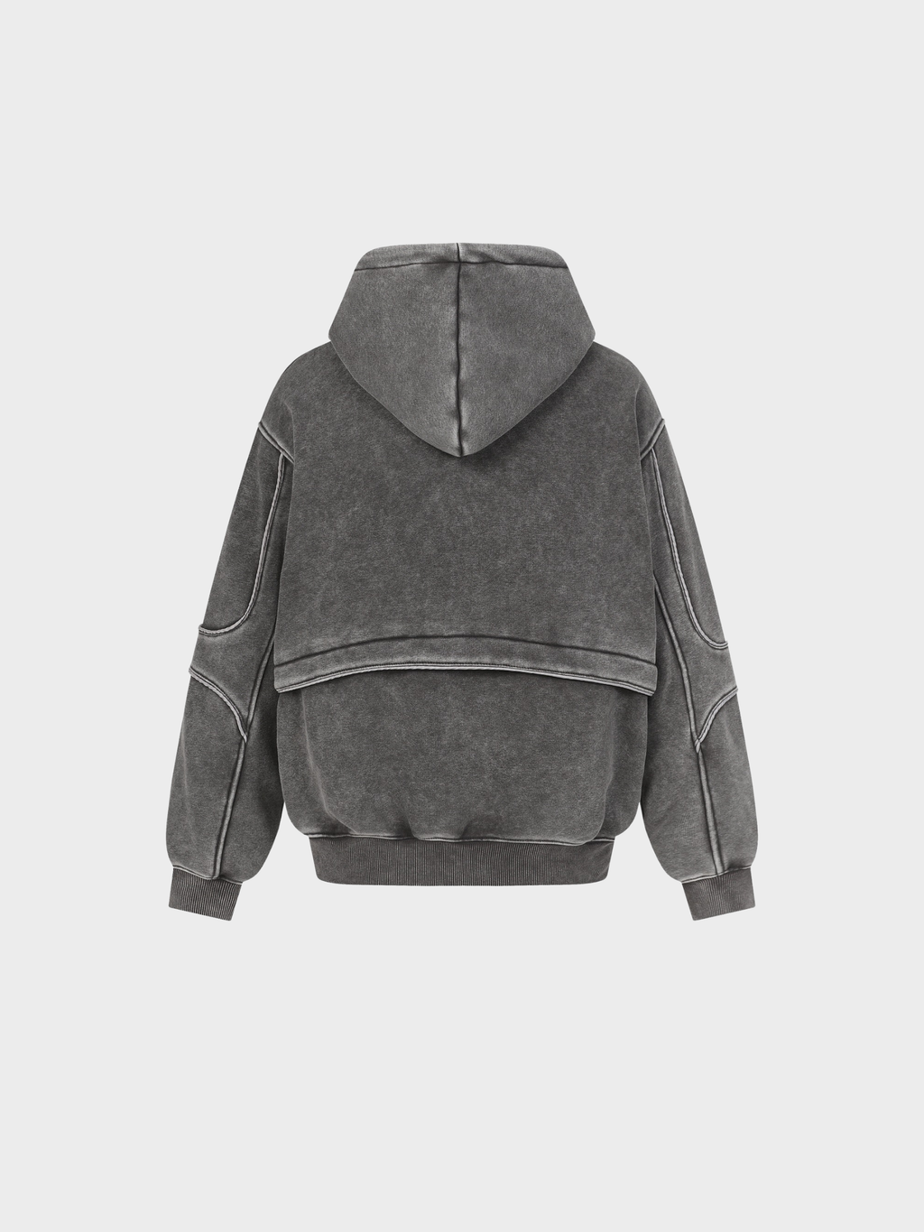 Eclipse Washed Deconstructed Hoodie