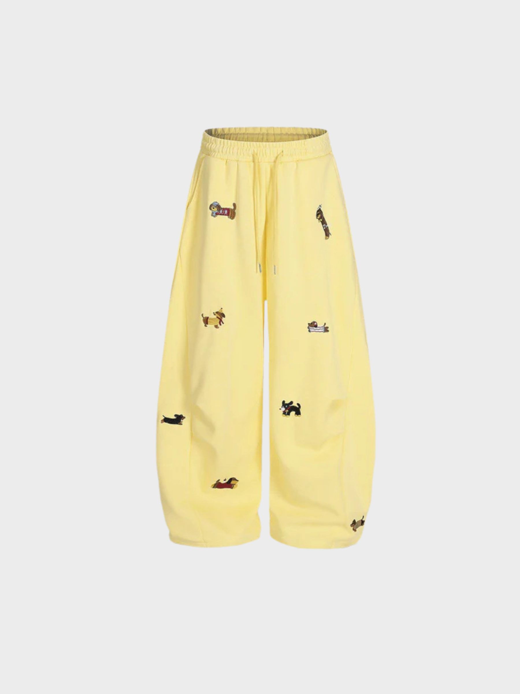 Amalfi® Embroidered Pup Barrel Sweatpants
