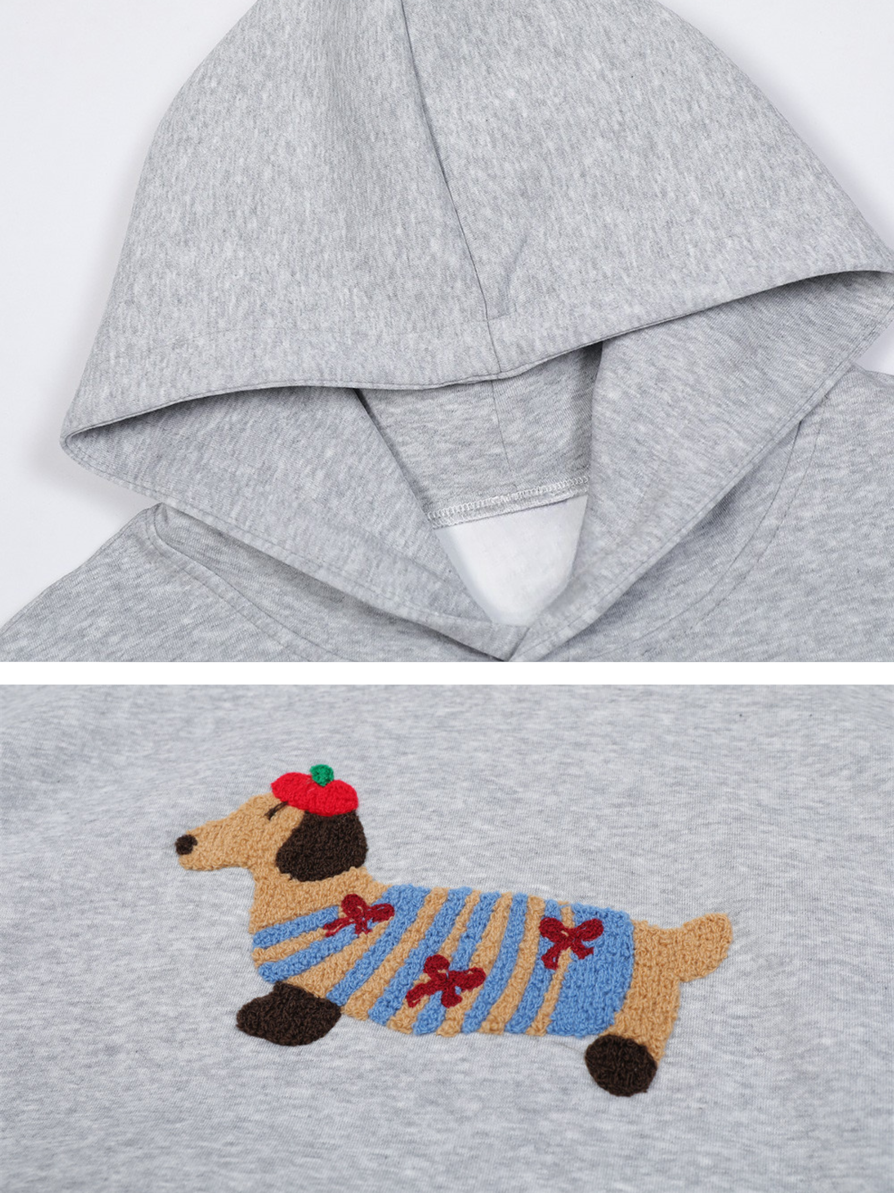 Amalfi® Cozy Pup Embroidered Hoodie