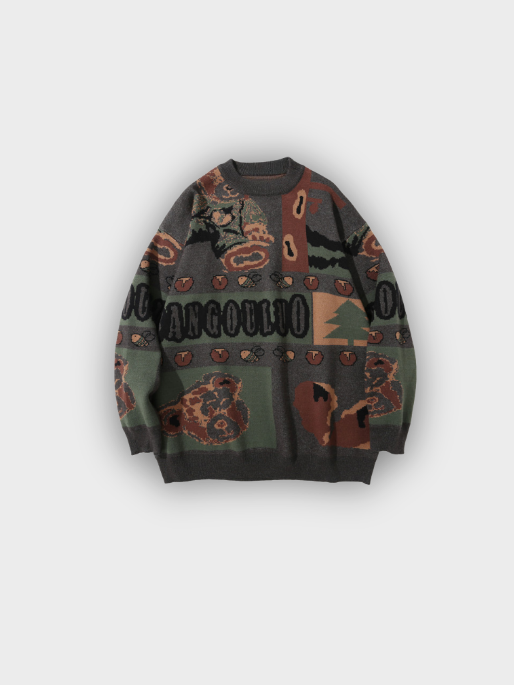 Woodland Bear Knit Sweater